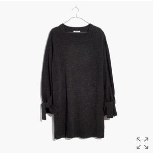 NWT XXS Madewell Tie Cuff Sweater Dress